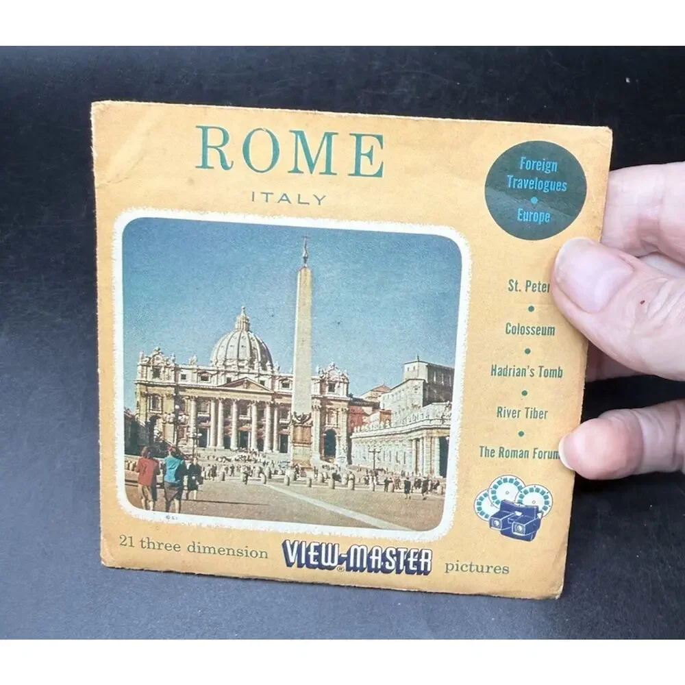 SAWYERS VIEW-MASTER REEL 1600 ROME 1 ITALY 1955 W SLEEVE Complete